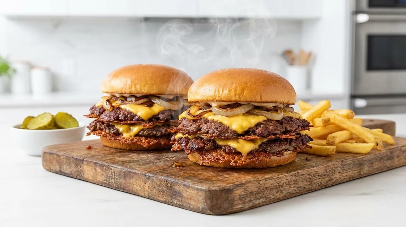 Perfect Smash Burgers Recipe: How to Make Viral Crispy-Edged Burgers at Home